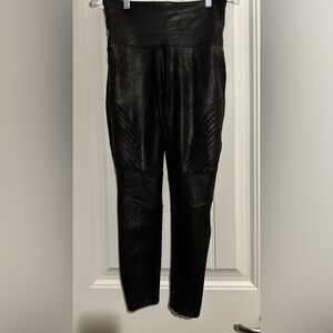 SPANX Black Faux Leather Leggings